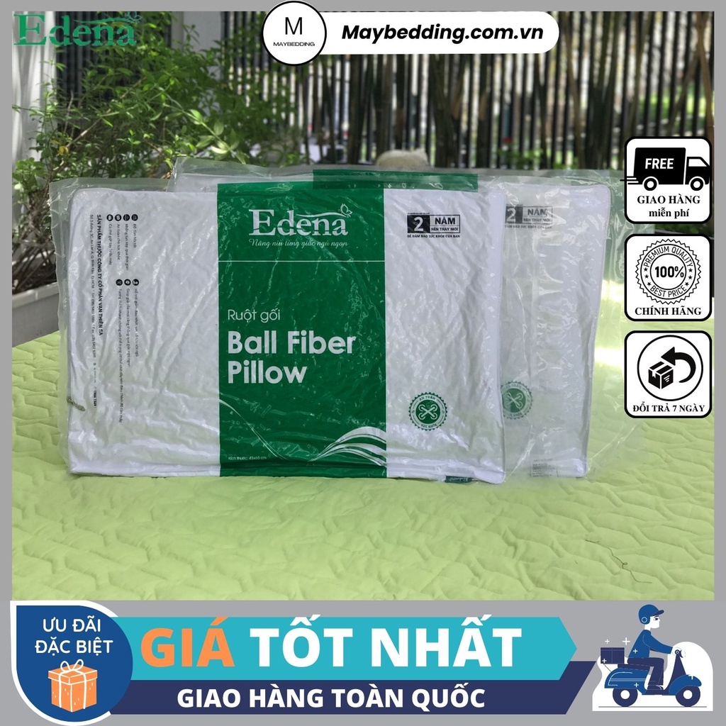Ruột Gối Ball EDENA, Ruột Gối Hơi, Ruột Gối Gòn Bi 45x65cm - Hàng Chính Hãng