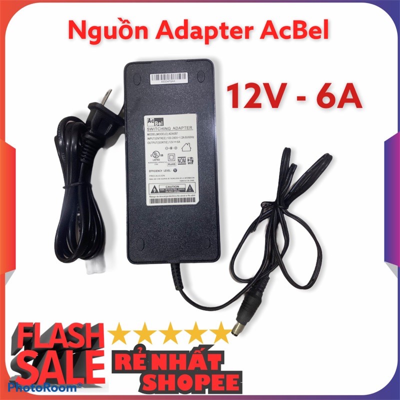 Nguồn Adapter 12V - 6A Acbel cao cấp