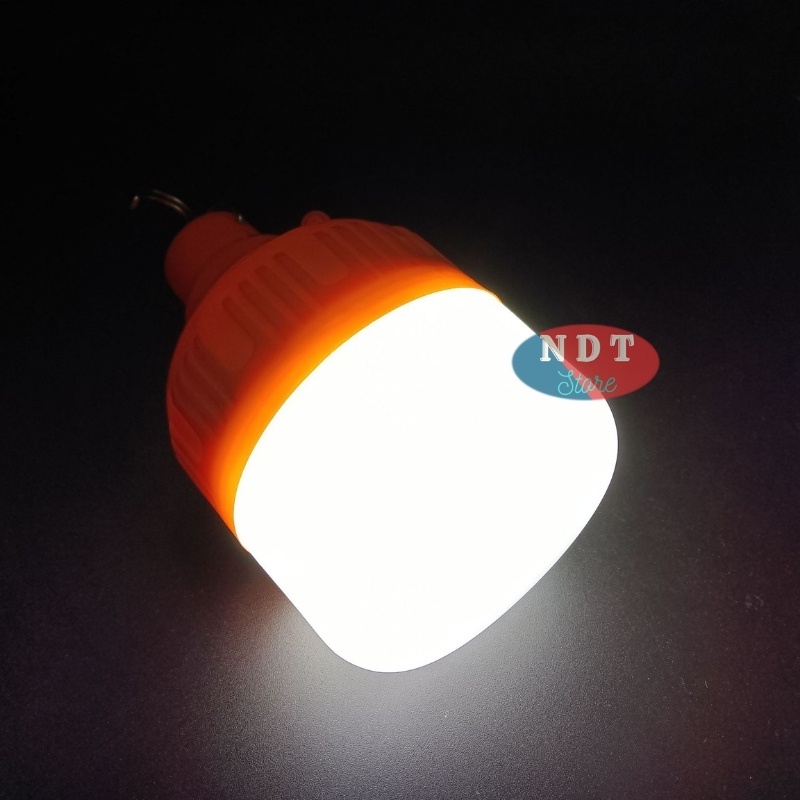 Bóng Đèn Tích Điện 150w 100w Siêu Sáng Có Móc Treo Tiện Lợi Loại 2 Pin