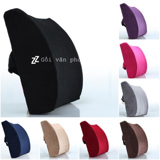 Gối Tựa Lưng Văn Phòng ZURI PILLOW GTL-01 Cứng Chắc Giữ Form Chống Đau Mỏi Lưng, Đau Cột Sống