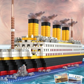1860 Chiếc Tàu Titanic Mô Hình Khối Xây Dựng Xếp Hình Quà Giáng Sinh