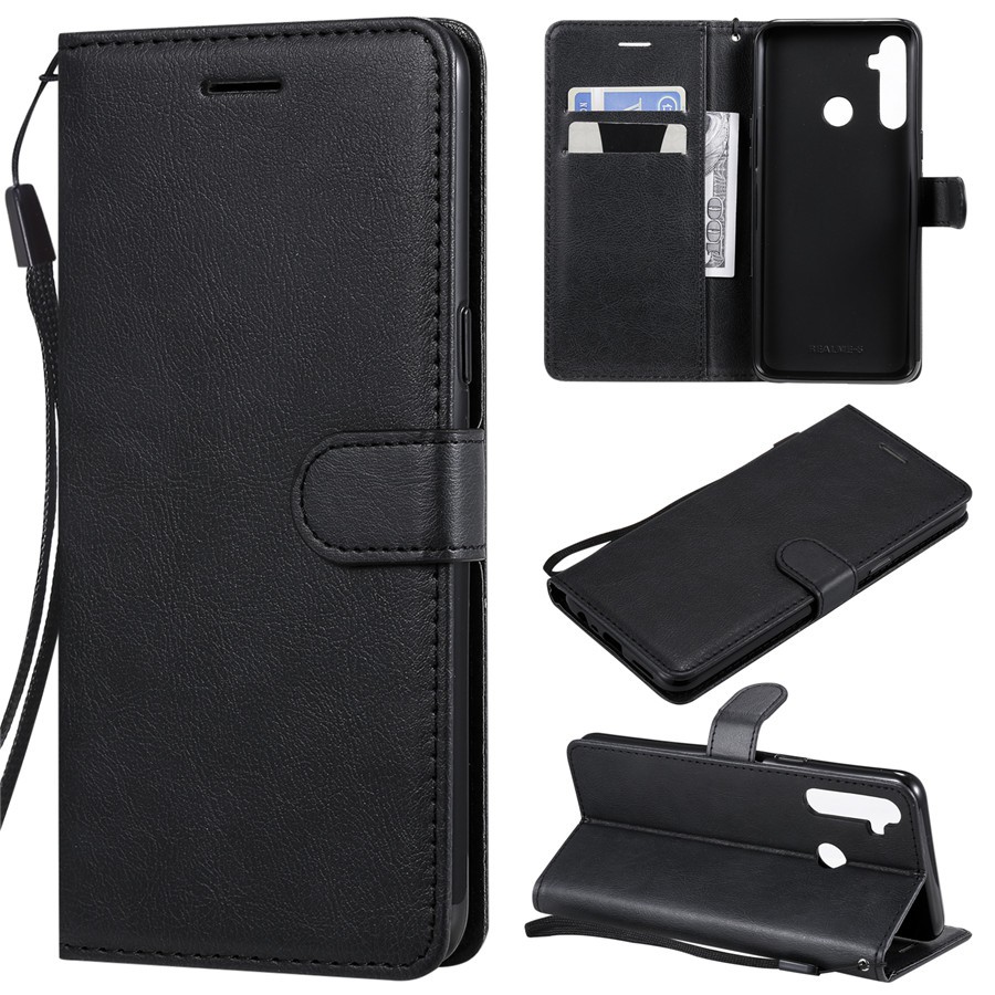 Bao nắp gập chất giả da nhiều màu cho điện thoại OPPO REALME 3/3 PRO/5/5 PRO | BigBuy360 - bigbuy360.vn