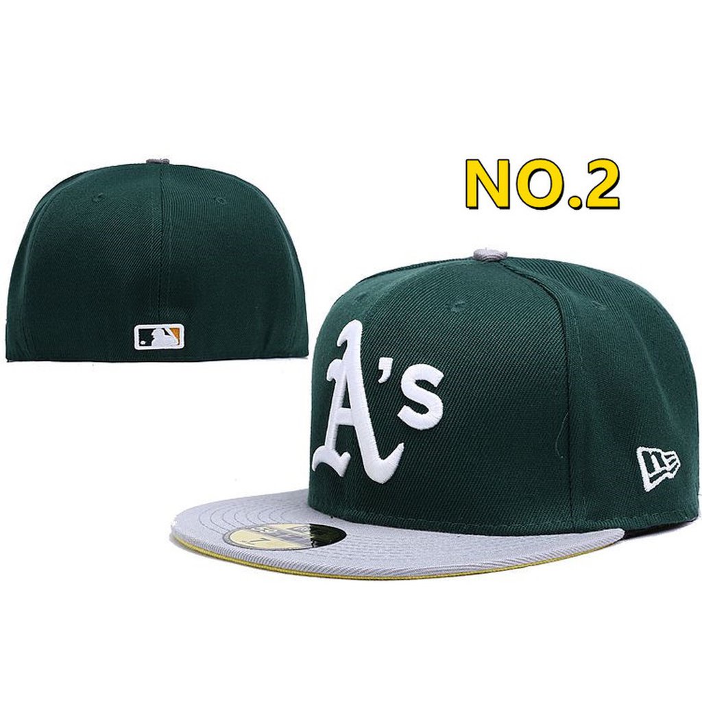 Mũ Lưỡi Trai Kèm Vành Phẳng Có Thể Điều Chỉnh Được Phong Cách Bóng Chày MLB Oakland