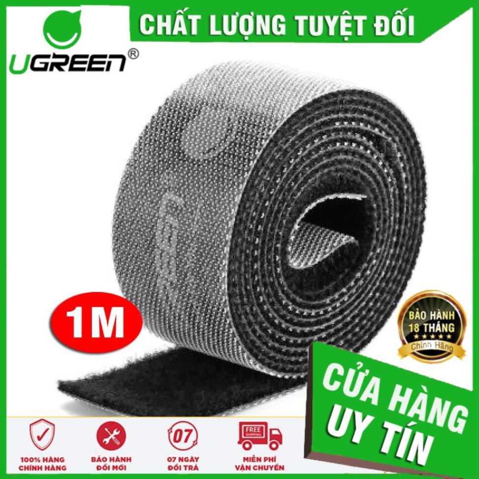 Dây dán Velcro tiện dụng đa năng màu xám dài 1m UGREEN 40353