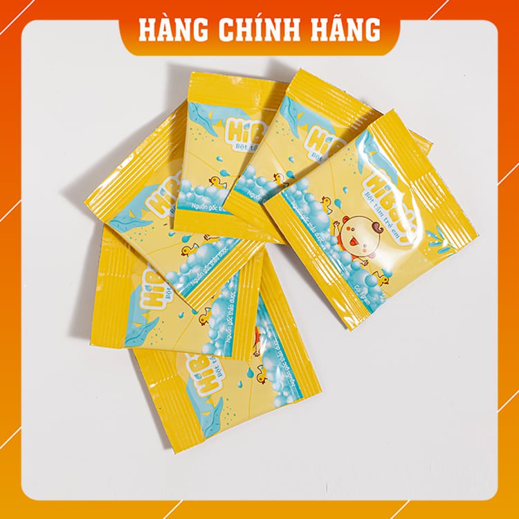 [HÀNG CHÍNH HÃNG] Bột tắm trẻ em HIBABY [1 GÓI DÙNG THỬ 3 GRAM] - Giảm khuẩn, Giảm ngứa, Rôm sảy