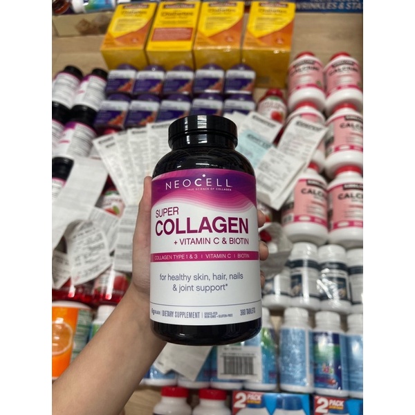 Viên Uống Supper Collagen NEOCELL +C Type 1,3 - 360 viên