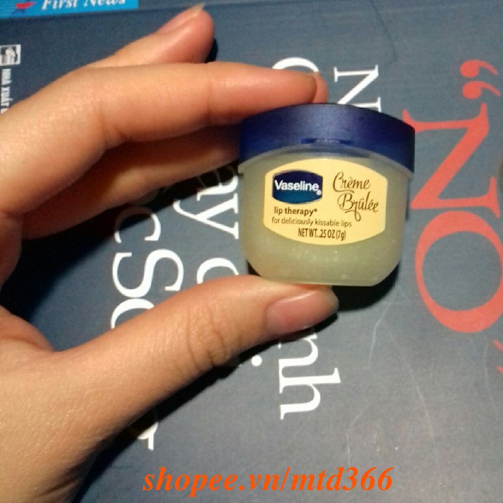 Sáp Dưỡng Môi 7g Vaseline Lip Therapy Creme Brulee Không Màu