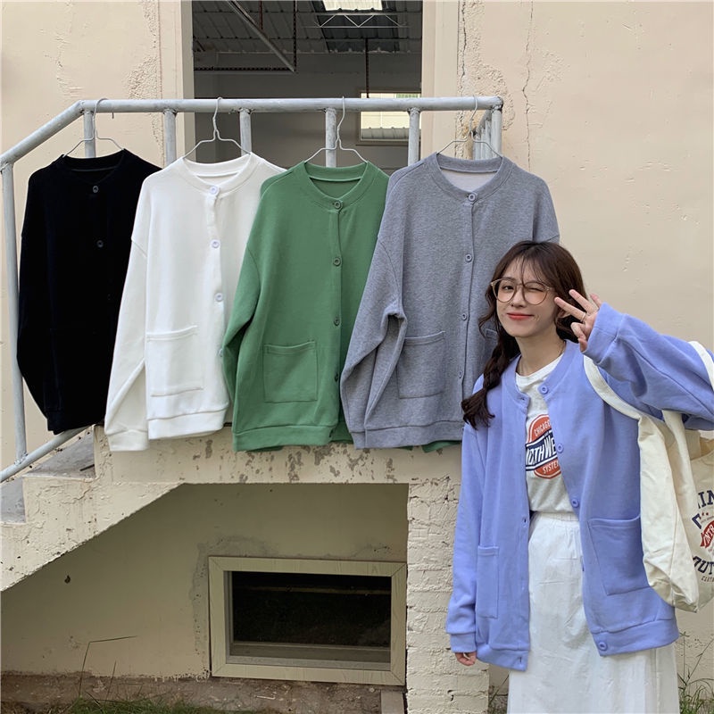 Áo Khoác Cardigan Dáng Rộng Thời Trang Hàn Quốc