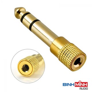 Đầu jack chuyển đổi âm thanh từ 3.5 sang 6.5mm