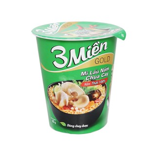 Mì ly 3 Miền vị lẩu tôm chua cay (24 ly *65g)