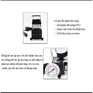Máy bơm lốp ôtô 12v (dùng điện ác quy)