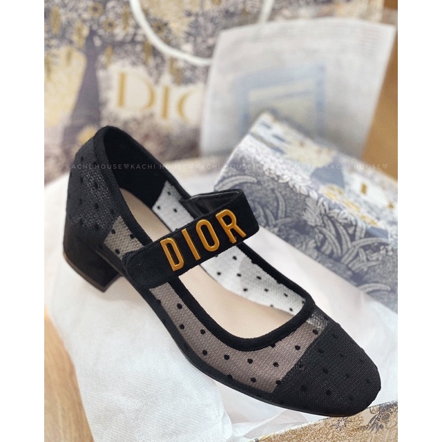 Giày lưới chấm bi quai dán gót 3P 2208-A mới - Kachi House