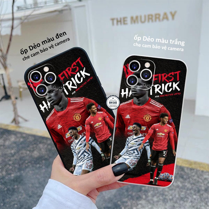 ⚽Ốp Lưng In Hình Marcus Rashford Đẹp ⚽Ốp MU Manchester United iphone 13 12 11 Pro Max 6s 6 7 8 Plus X Xr XsMax BONGDA019