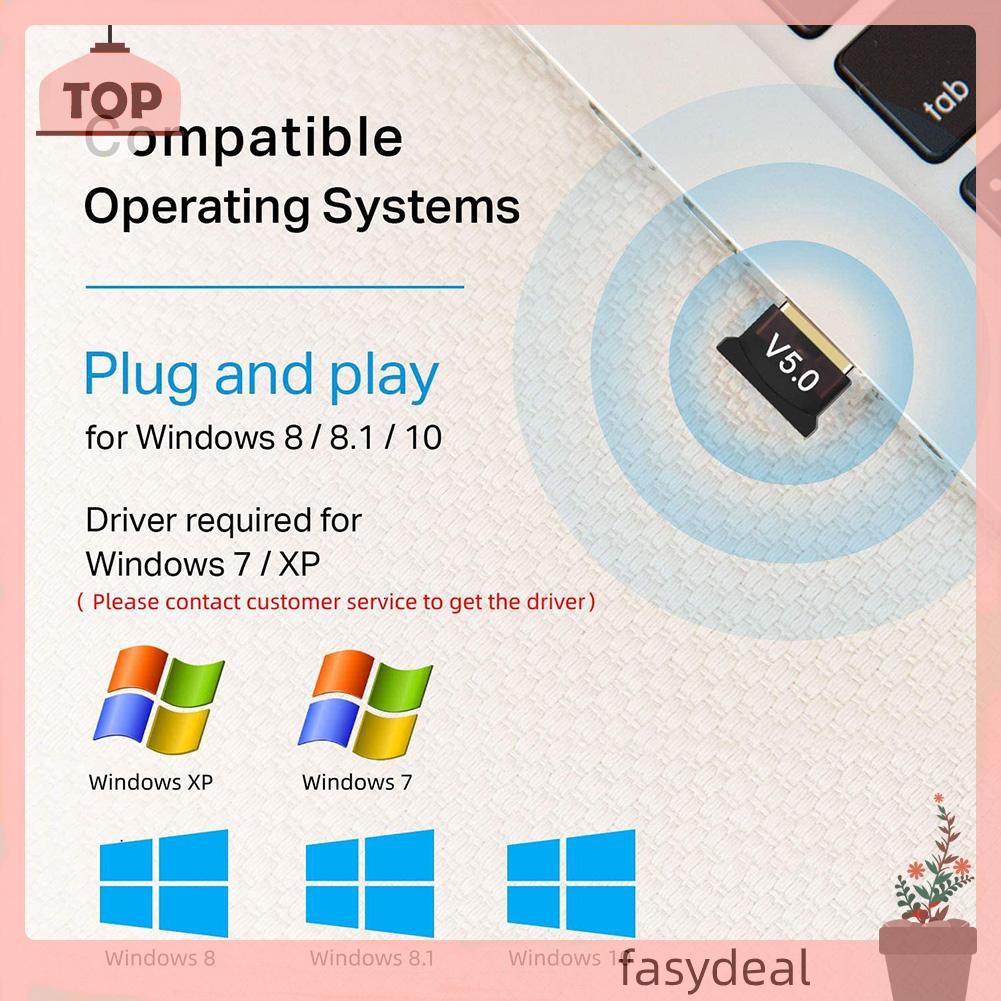 (Fas) Usb Bluetooth 5.0 Thu Phát Âm Thanh Cho Máy Tính | BigBuy360 - bigbuy360.vn