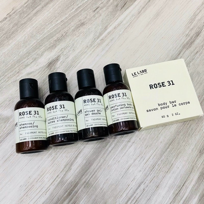 Set tắm gội Le Labo Rose 31 4x40ml + xà phòng 60g | Thế Giới Skin Care