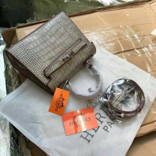 Túi hm kelly vân đá sang chảnh