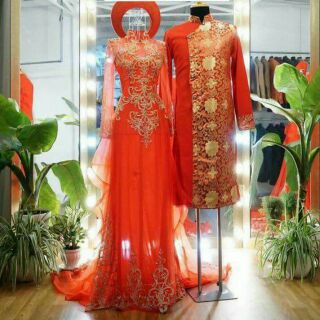 Cặp áo dài cưới