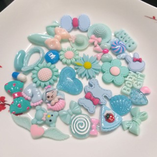 set 30 charm trang trí phụ kiện,trang trí ốp điện thoại,làm đồ chơi,trang trí dấu tay chân cho bé