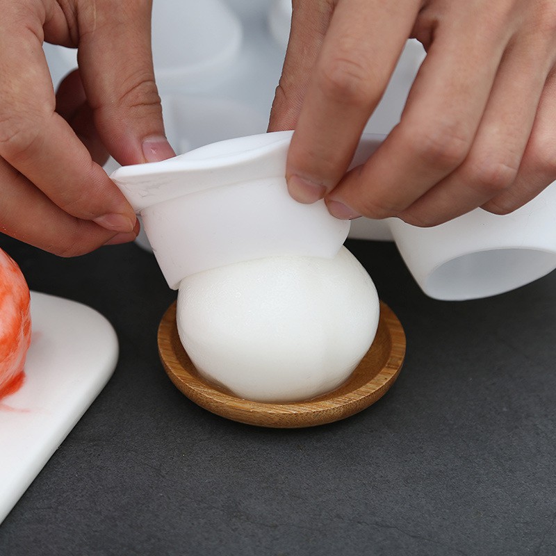 Khuôn silicon làm thạch, bánh khuôn làm flan hình đào tiên