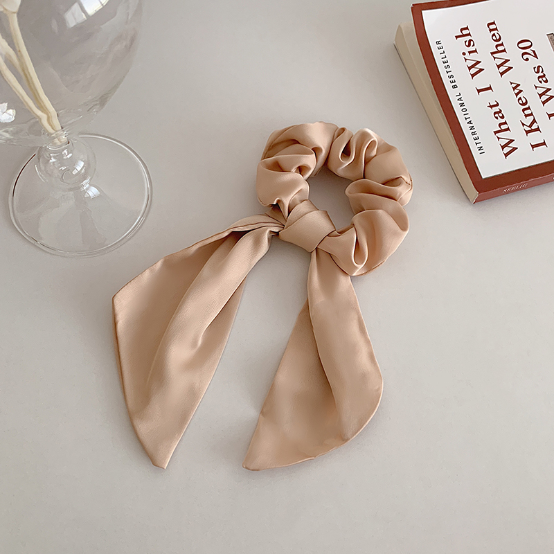 Dây buộc tóc ruy băng satin kiểu dáng đơn giản d2091724