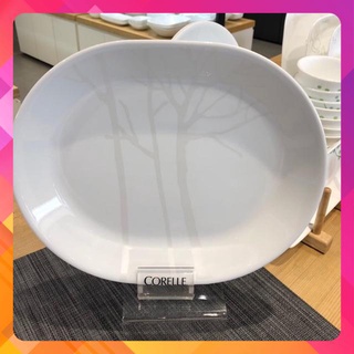 Dĩa Ovan Thủy Tinh Mỹ 32cm Corelle Gold Frost 611 (Dòng tem vàng cao cấp)