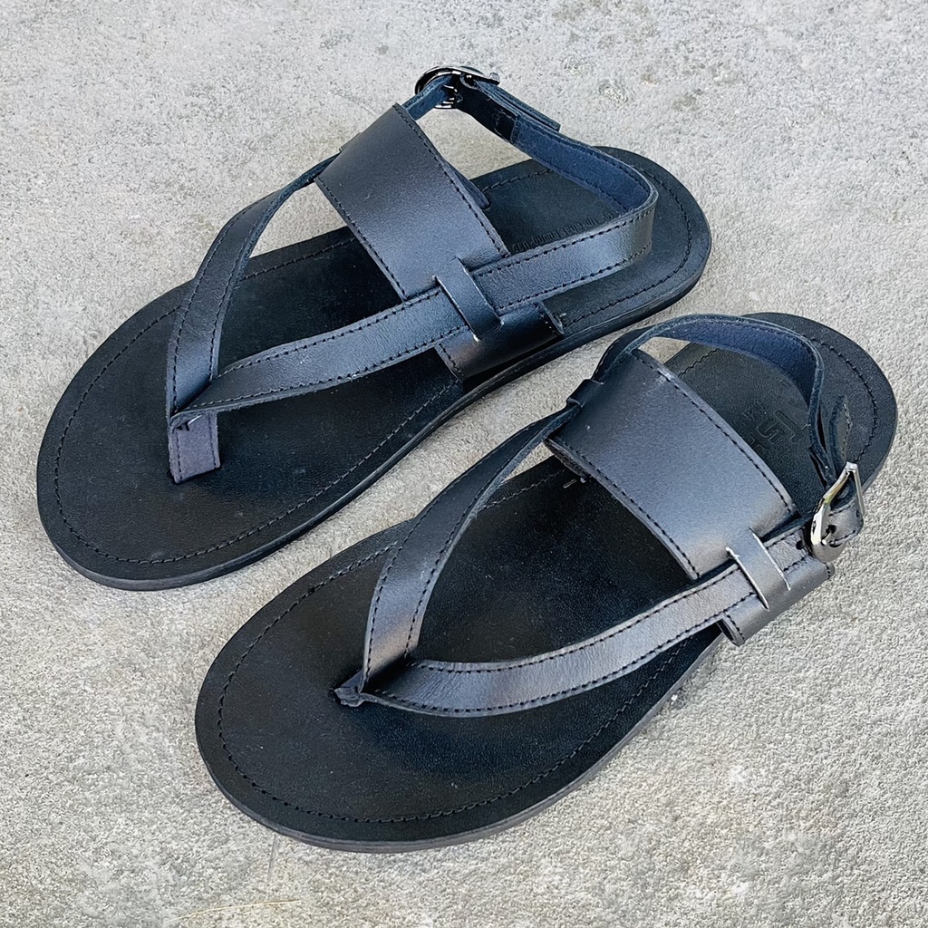 Dép Nam Nữ Da Bò Thật Dép Quai Hậu Unisex Đẹp Nhất Trẻ Trung Năng Động Phù Hợp Đi Chơi Đi Học Atshoes LDAT05