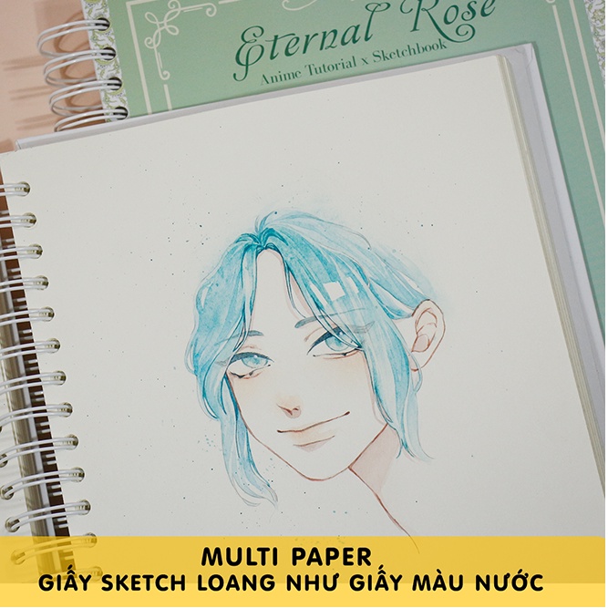 Sổ Phác Thảo Kèm Anime Tutorial Phiên Bản Premium Edition - Sổ Vẽ - Sketchbook - Ong Mặt Bự