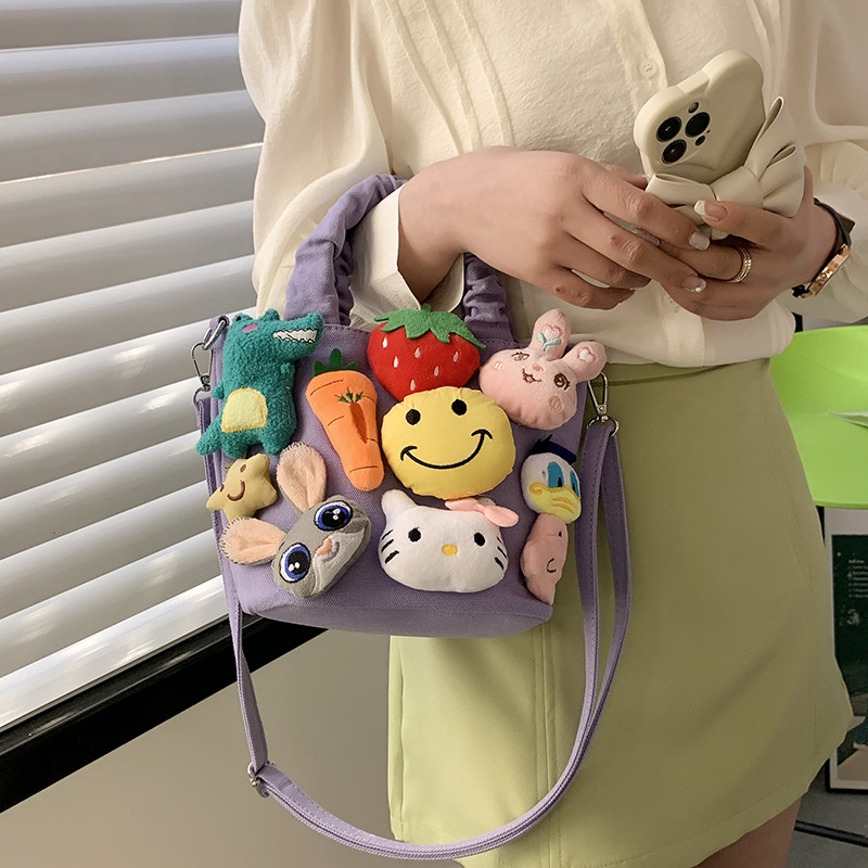 Túi Đeo Vai canvas Cầm Tay Thời Trang 2022 Cho Nữ