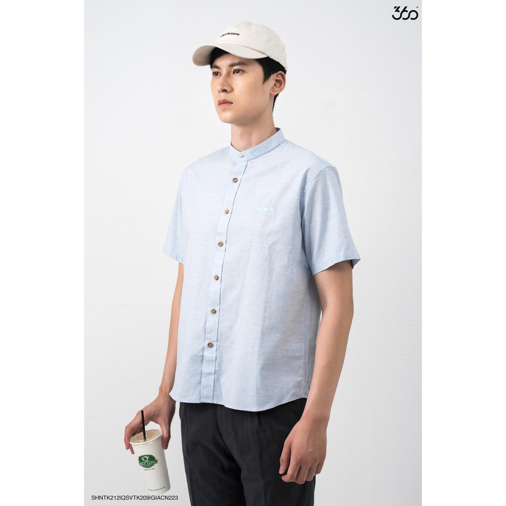 Áo sơ mi ngắn tay cổ tàu local brand 360 Boutique-SHNTK212