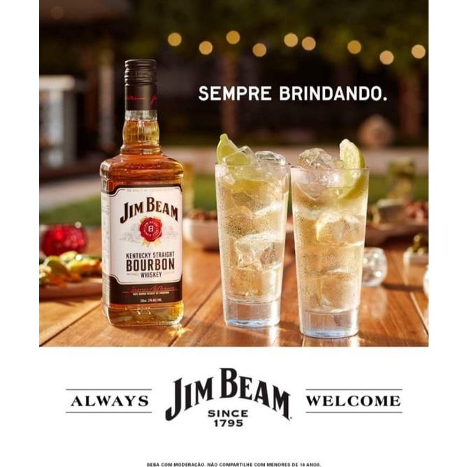 Vỏ Chai Rượu Thủy Tinh Jim Beam Xuất Xứ Pháp Loại 700ml Rất Đẹp.