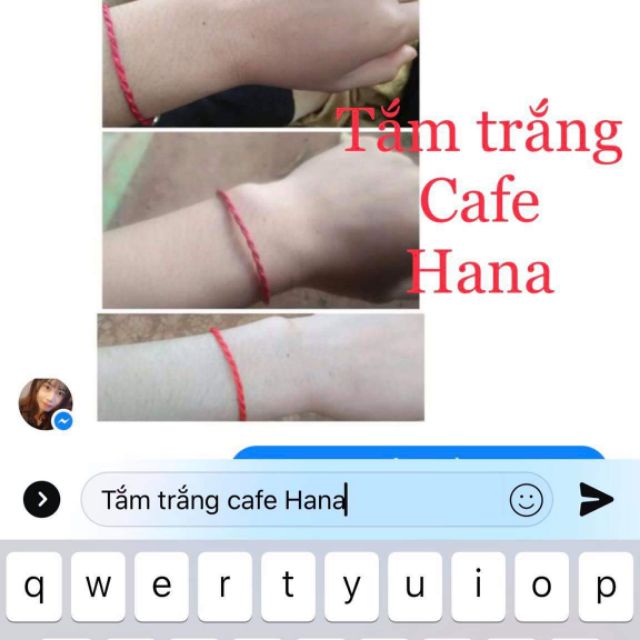 Bột tắm trắng cafe Hana