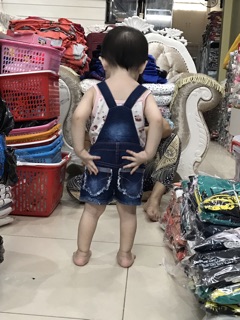 Yếm Jeans cho bé 10kg -24kg