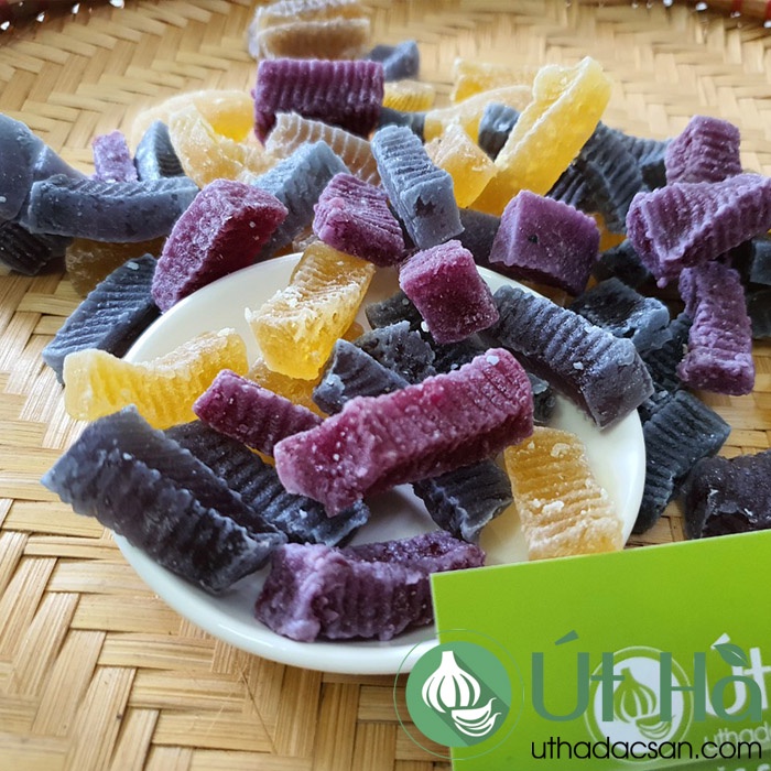 Mứt Rong Sụn Biển Thanh Thanh Hộp 250gr Đặc Sản Ninh Thuận Dạng Thỏi Thập Cẩm Nhiều Hương Vị - Út Hà Đặc Sản