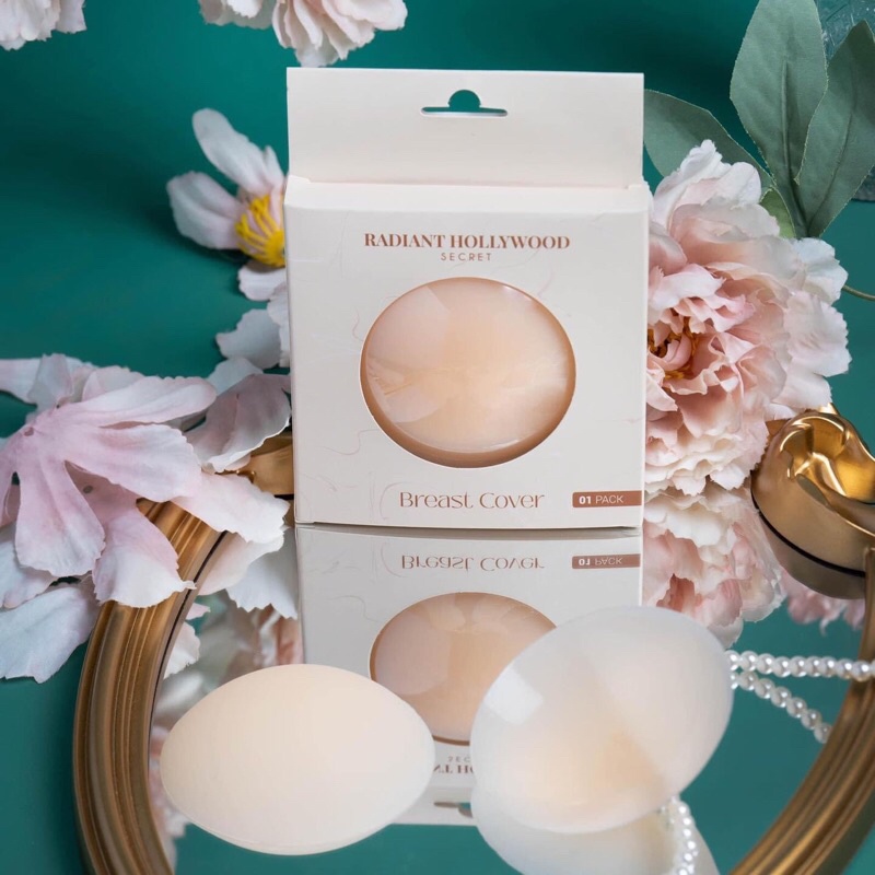 Dán ti BREAST COVER BLACK, dán ti Mỹ Radiant  tái sử dụng trọn đời