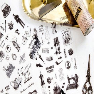 Sticker B&W Cổ Điển