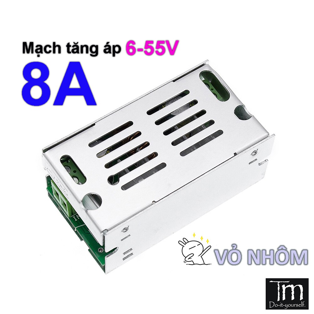 Mạch Tăng Áp Boost 200W Vỏ Nhôm 8A 6-55VDC (ZS-PD7)