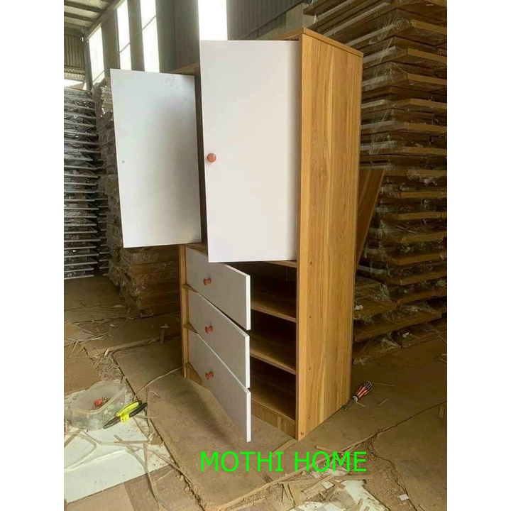 Tủ Quần Áo , Tủ Đựng Đồ Đa Năng Bằng Gỗ Thời Trang