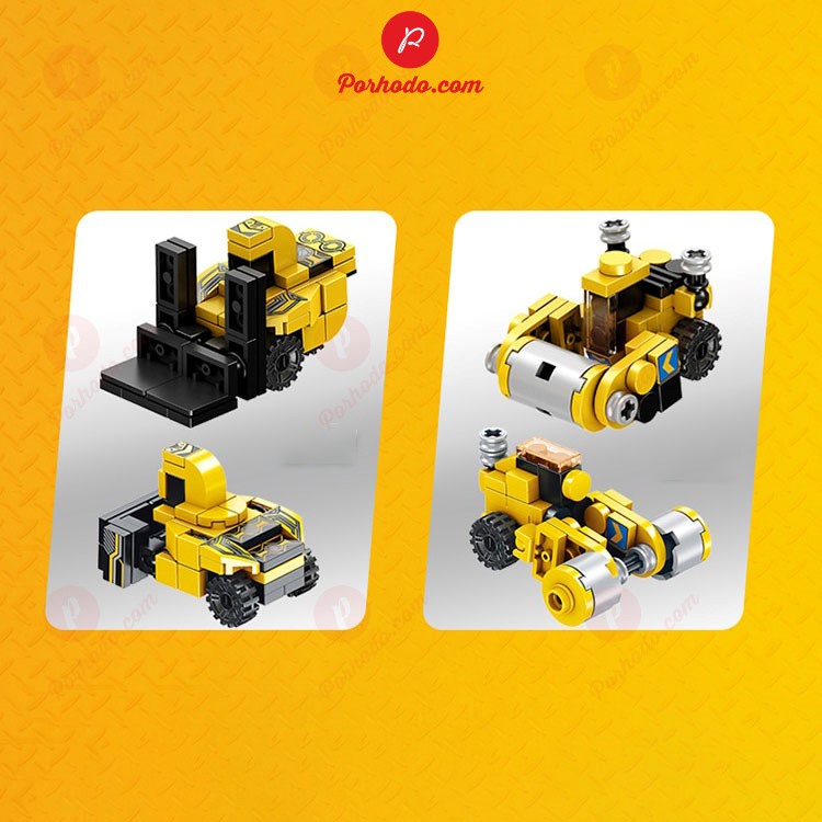 Bộ đồ chơi lắp ráp Lego ô tô biến hình Transformer 12 IN 1 567 chi tiết KB216101, đồ chơi trí tuệ ghép hình ô tô cho bé
