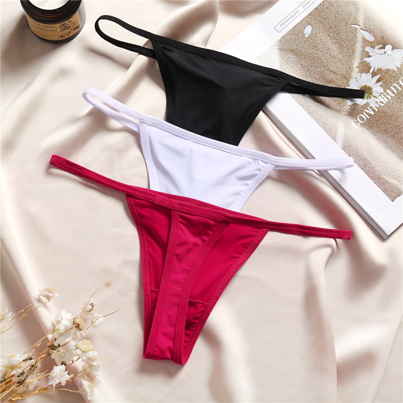 Quần lọt khe G-string lưng thấp gợi cảm chất liệu cotton size M-XL dành cho phái nữ