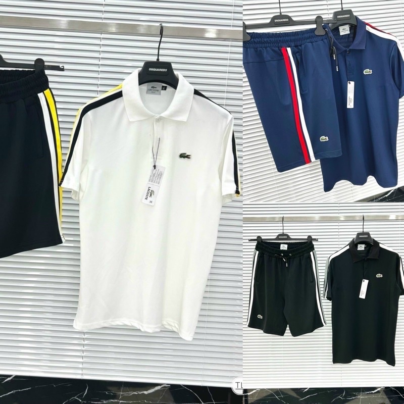 Bộ Thể Thao Nam Lacoste Phối Màu Thoáng Mát - Bộ Lacotes Nam Cao Cấp