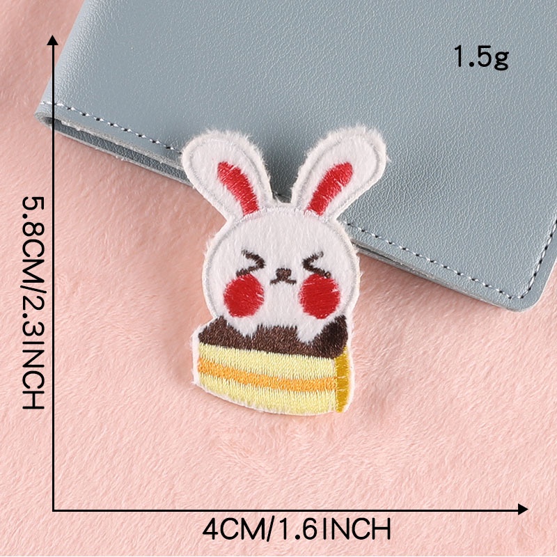 Miếng Dán Vải Thêu Tự Dính Họa Tiết Hoạt Hình Dễ Thương Dùng Trang Trí Túi Xách