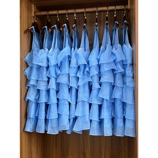 Đầm Voan nhiều tầng Pastel