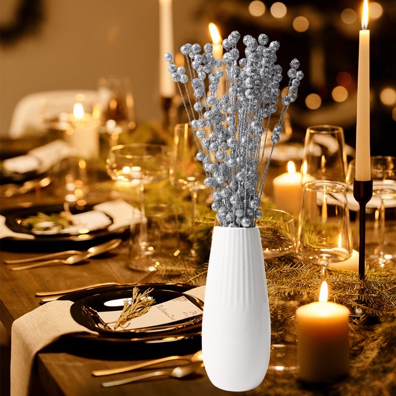 Bó Hoa Xốp Nhân Tạo Màu Vàng Sống Động Trang Trí Giáng Sinh / Tiệc Tùng / Chụp Ảnh