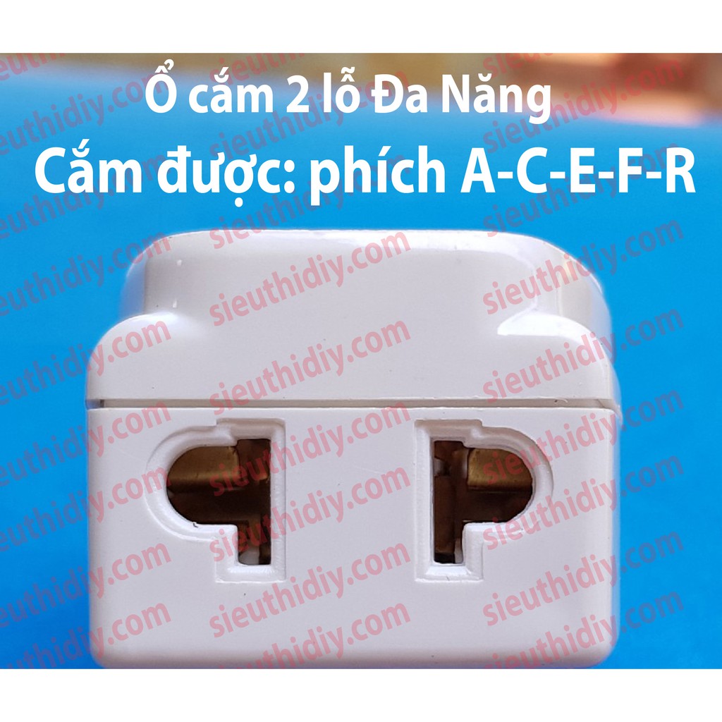 Phích chuyển từ đầu C13 UPS,1 đầu C14 ra Ổ Cắm Đa Năng