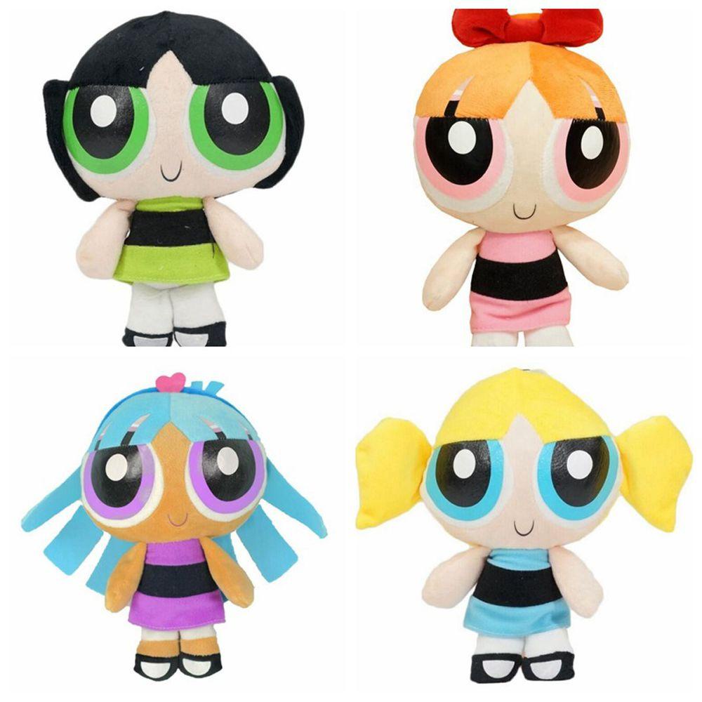 Gối Nhồi Bông Kiểu Hoạt Hình Powerpuff The Powerpuff Dễ Thương Cho Bé Gái