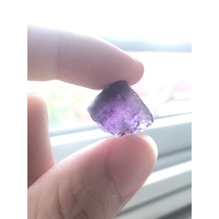 Đá vụn thanh tẩy Fluorite tím thô handmade