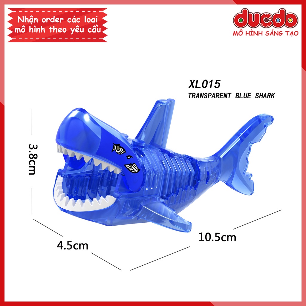 Minifigures siêu Cá mập khổng lồ Megalodon - Đồ Chơi Lắp Ghép Xếp Hình Mini Mô hình LeLe XL001-XL018