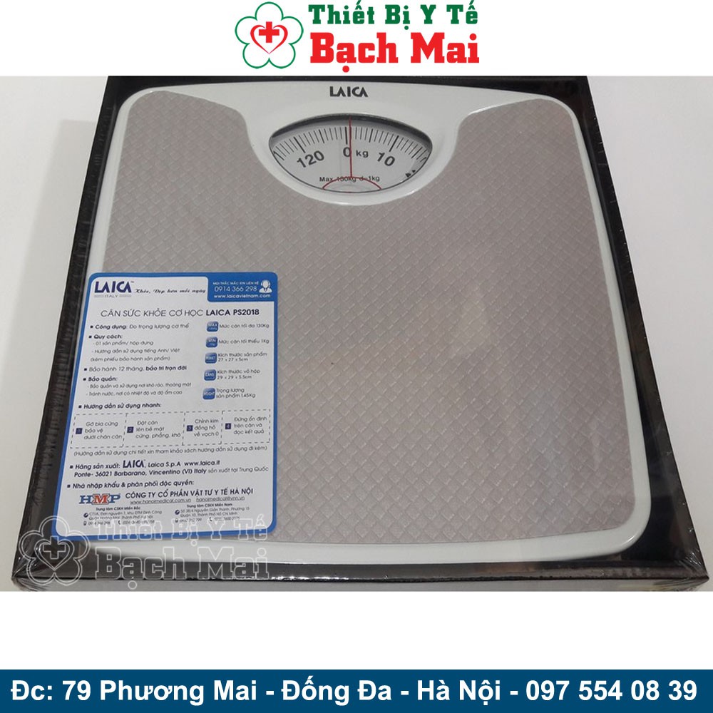 Cân Sức Khỏe Cơ Học Laica PS2018 [Cân Tới 130kg]