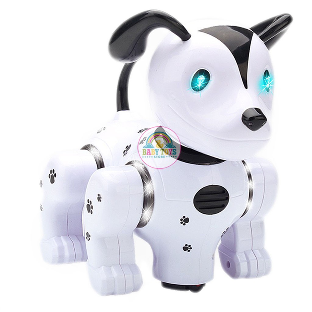 Chú Chó Chạy PIN ROBOT DOG, Xoay 360, Cảm Biến Vật Cản, Nhạc Tiếng Anh