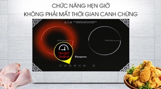 Bếp từ đôi Kangaroo KG498N new 100%